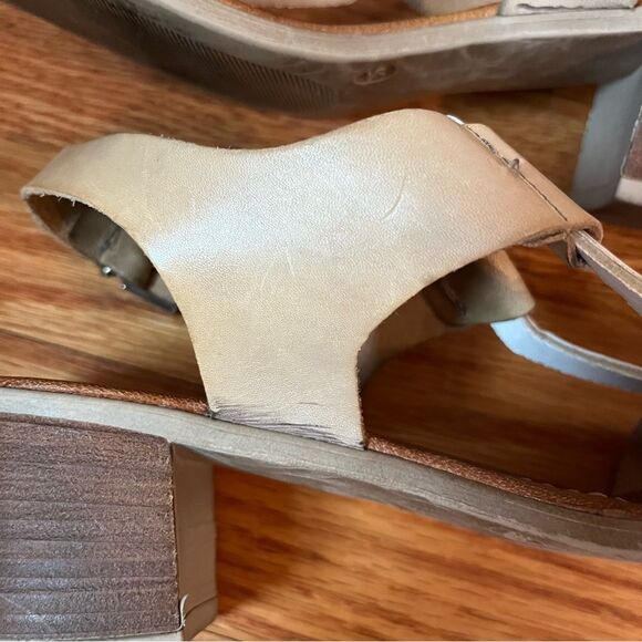 Sheridan Mia Italian Leather Block Heel Summer Sandals - Picture 10 of 13